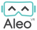 Aleo VR Logo Gray Text Transparent Crop